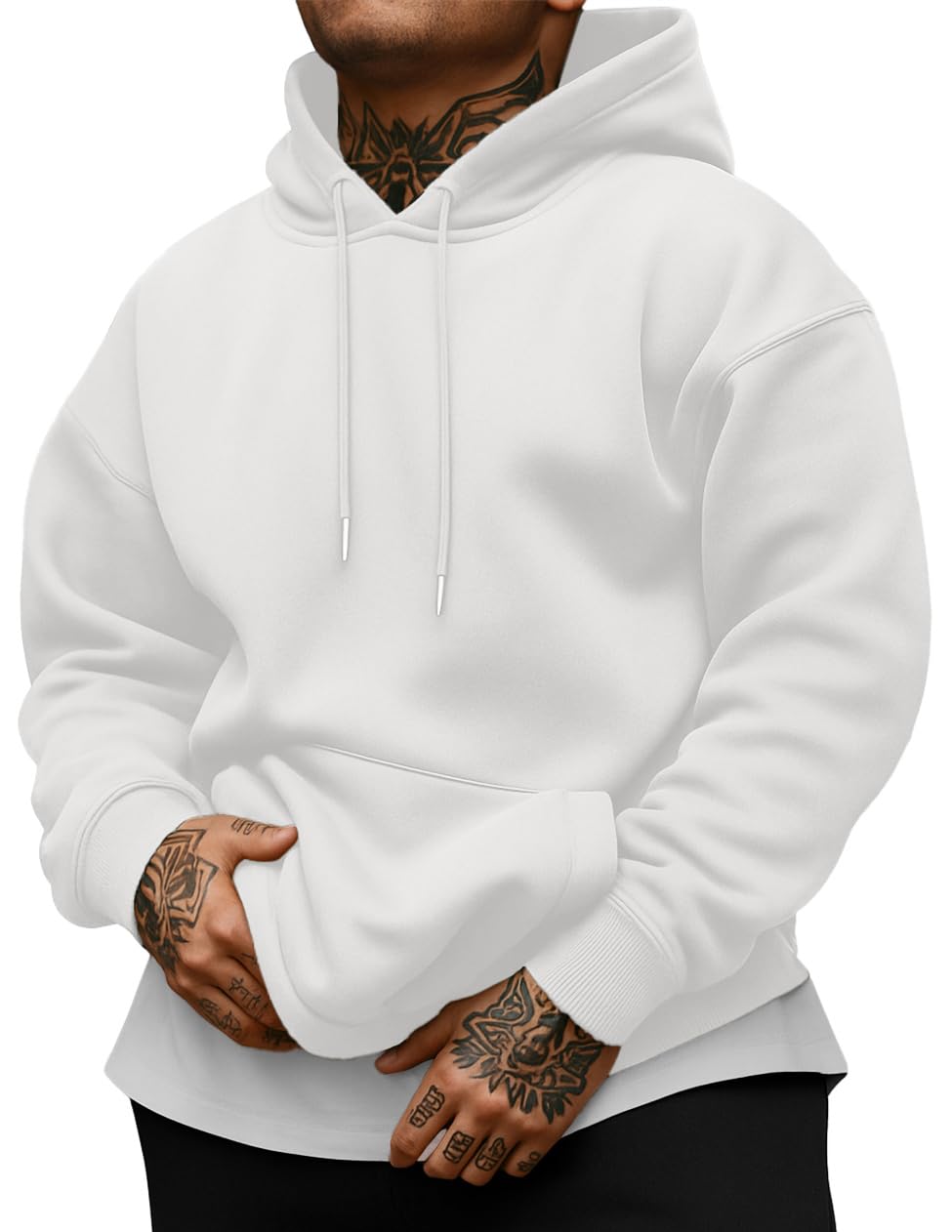 Sailwind Men's Cotton Hooded Sweatshirt Casual Long Sleeve Pullover Hoodies Drawstring Collar Kanga Pocket Fashion Shirts