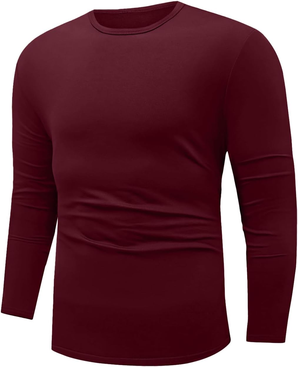 Sailwind Men Base Layer Moisture Wicking Shirts Long Sleeve Thermal Underwear Dark Red