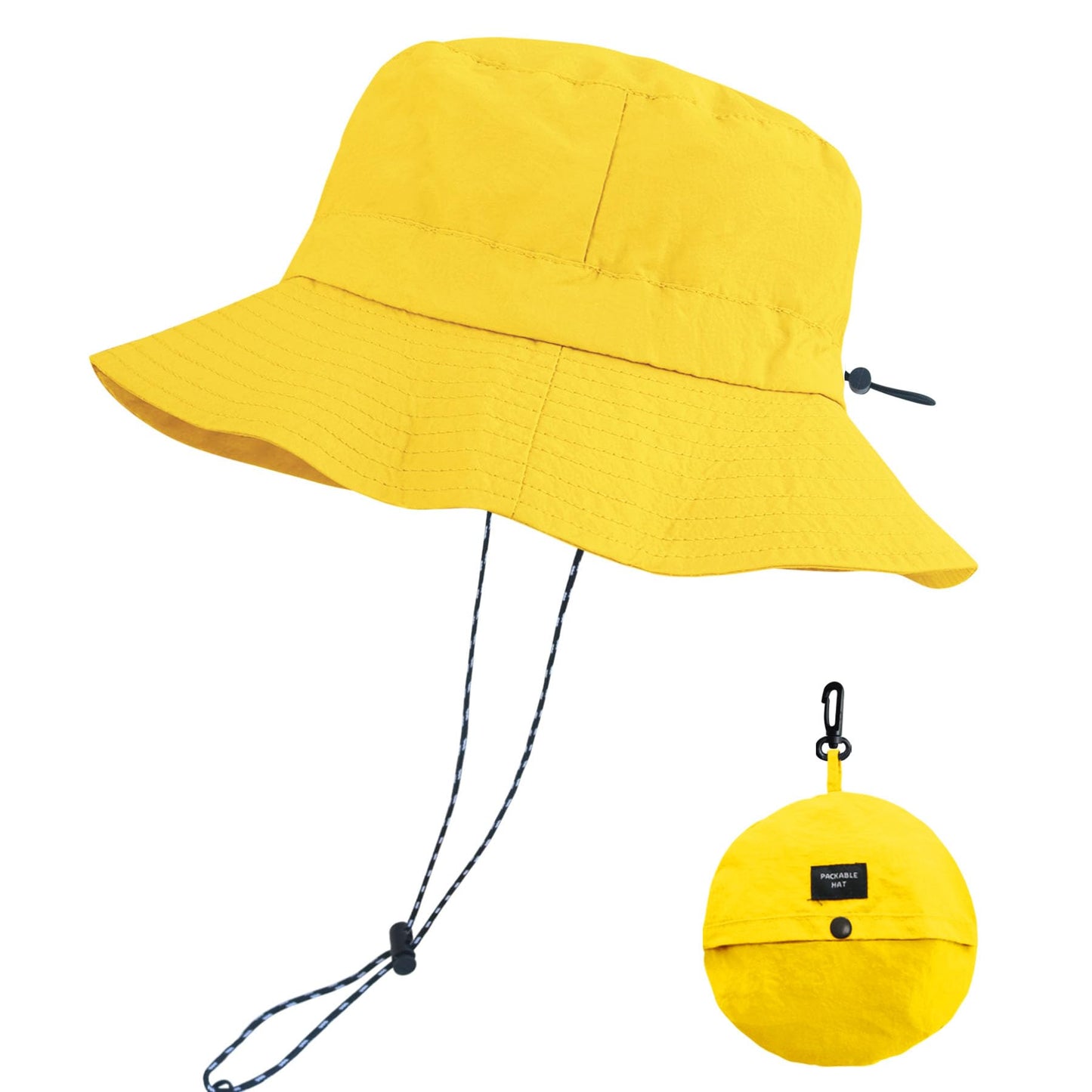 PFFY Packable Sun Bucket Hat for Men Women Outdoor UV Protection Sun Hats Waterproof Lightweight Hiking Outdoor Cap