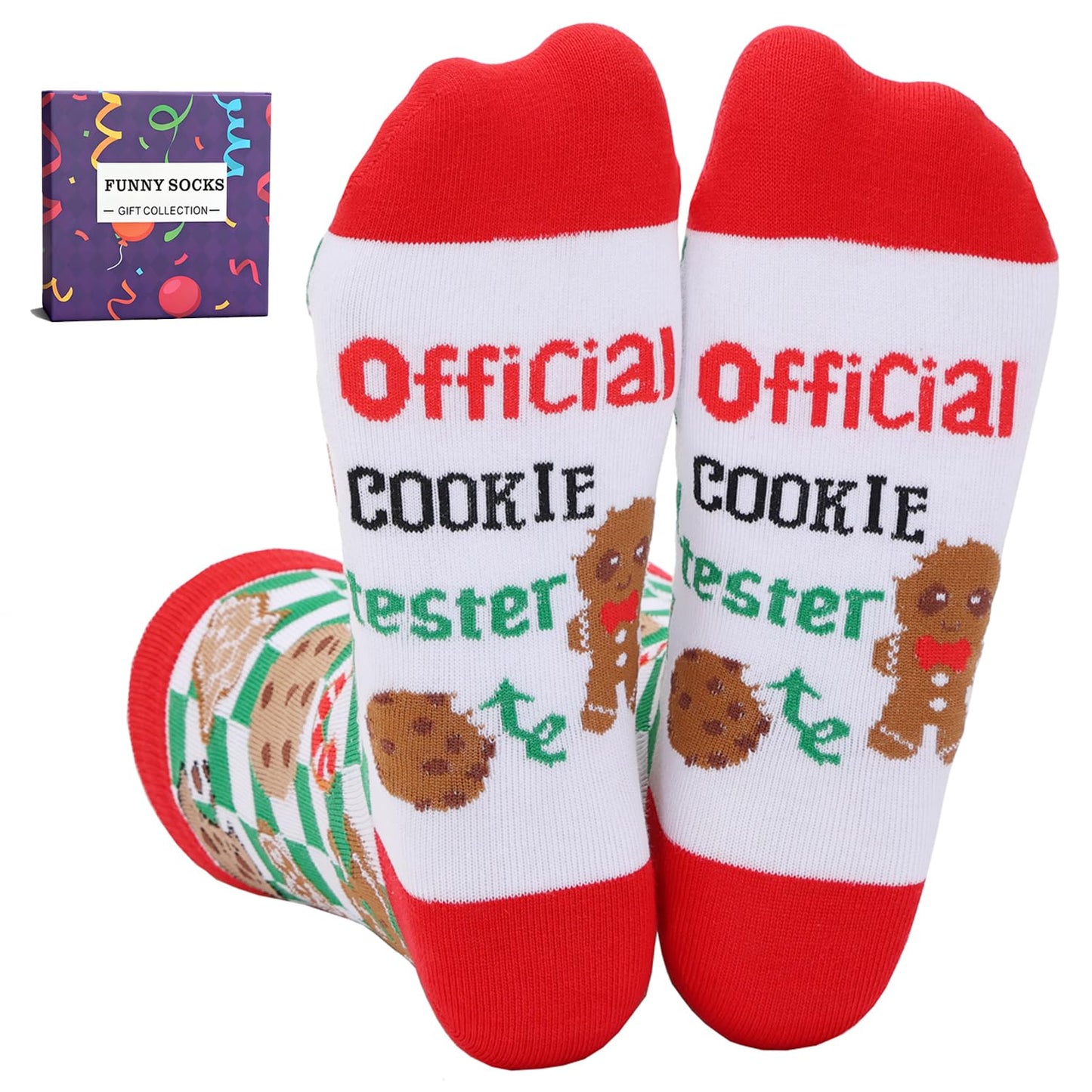 YEXIPO Funny Christmas Socks For Men Women Crew Socks Unisex Novelty Socks