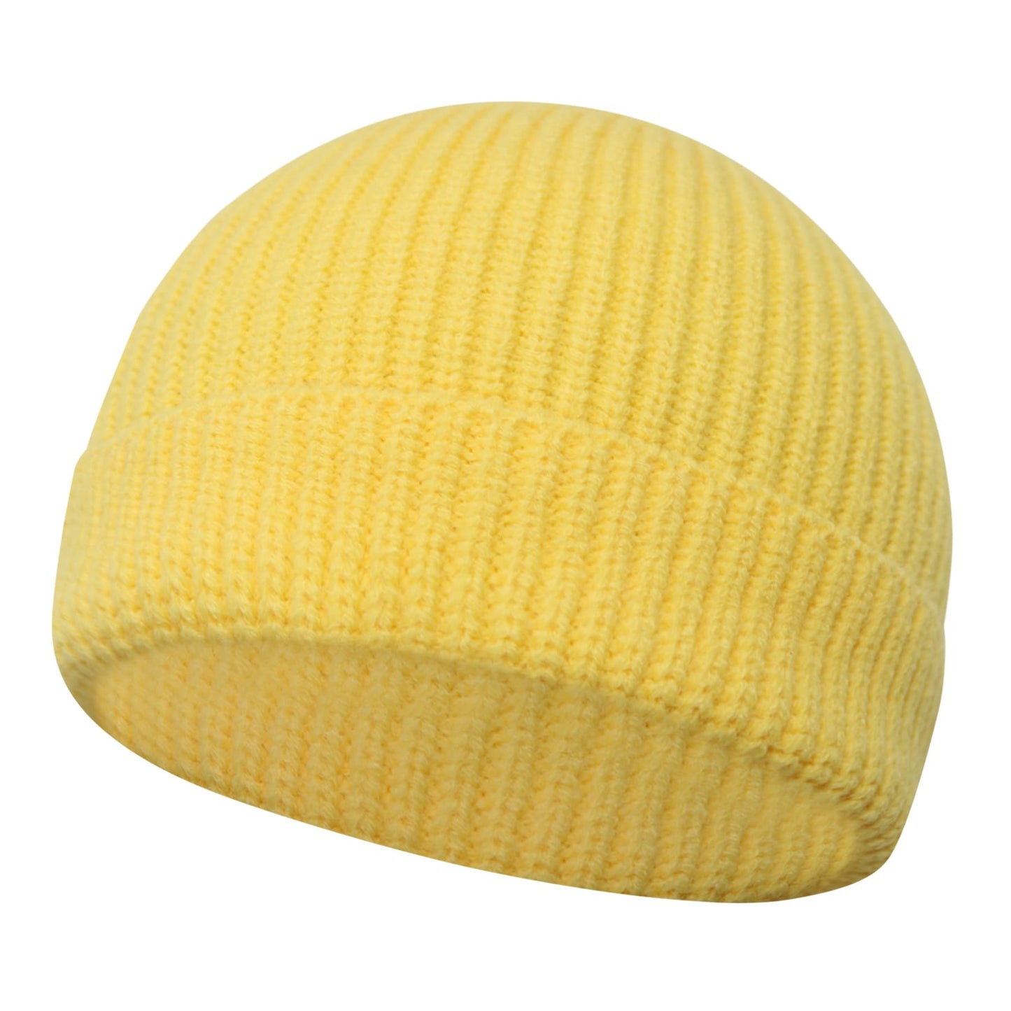 PFFY Trawler Short Fisherman Beanie Roll-up Edge Knit Cuff Beanies Winter Hats for Men Women