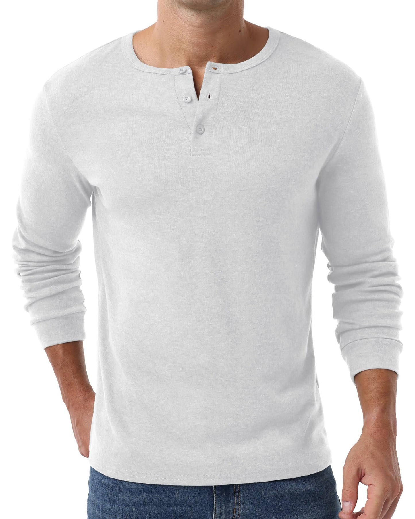 Sailwind Men's Henley Shirts Long Sleeve Button T-Shirt Casual Stylish Thermal Pullover Shirt