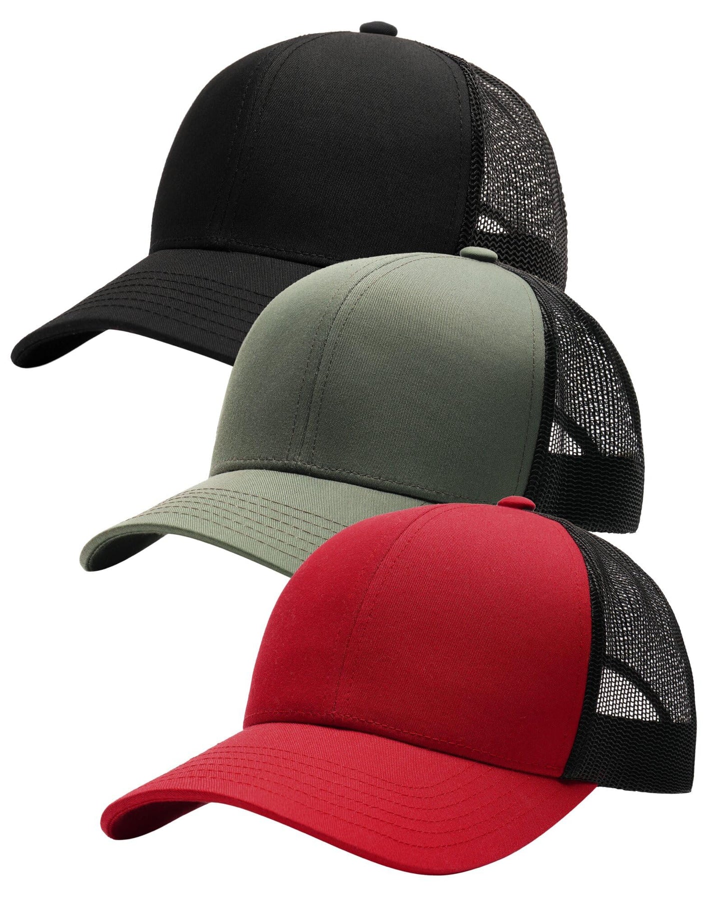 FURTALK Mens Trucker Hat Structured Mesh Baseball Cap Adjustable Classic Mens Hat