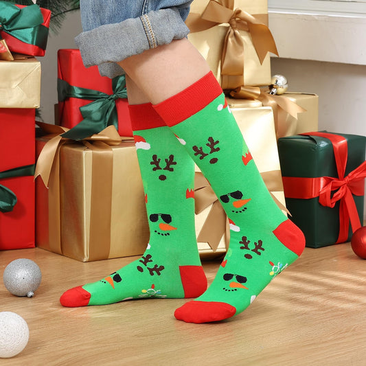 YEXIPO Funny Christmas Socks For Men Women Crew Socks Unisex Novelty Socks