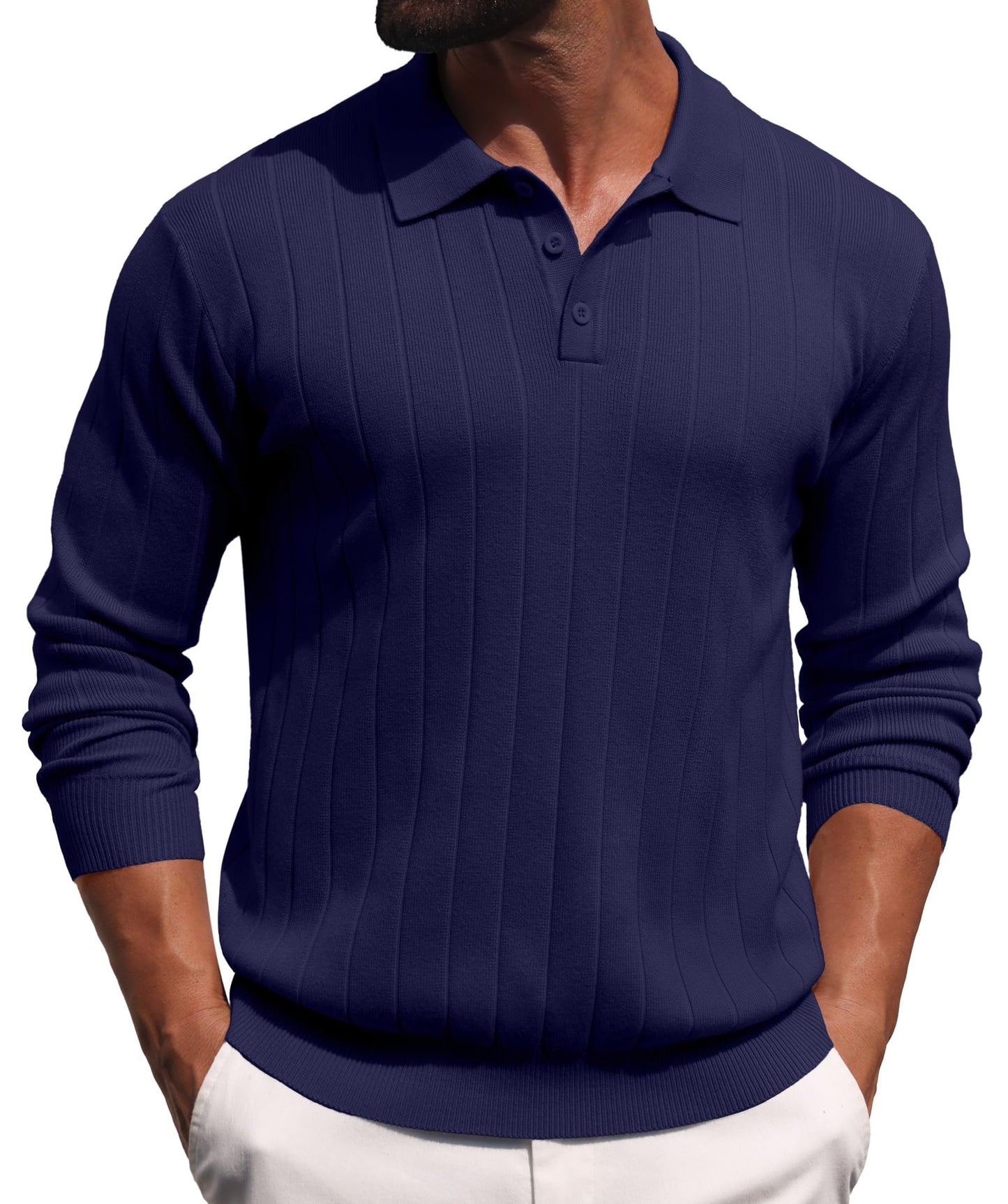 Sailwind Knit Polo Sweater Long Sleeve Casual Pullover Shirts
