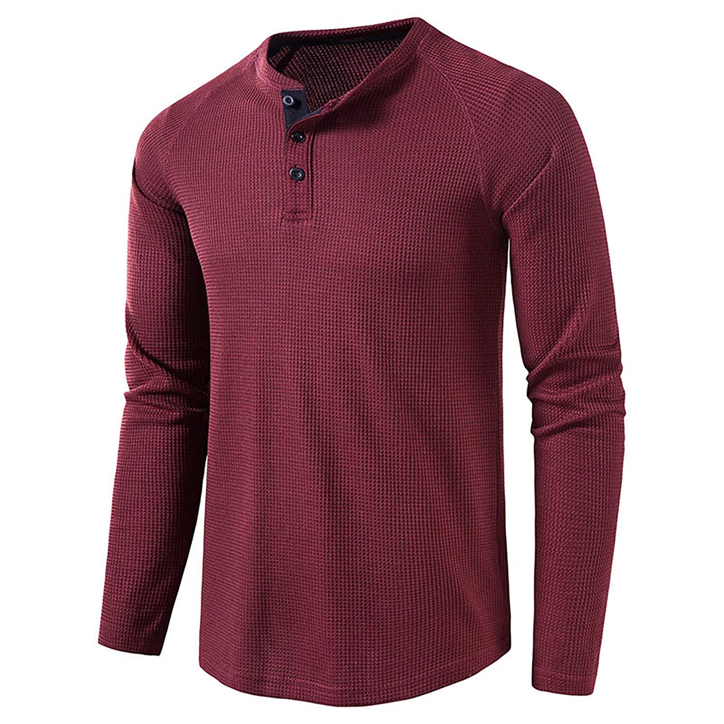 sandbank Men's Henley Casual T-Shirts Fashion Long Sleeve Shirt Lightweight Button T-Shirts