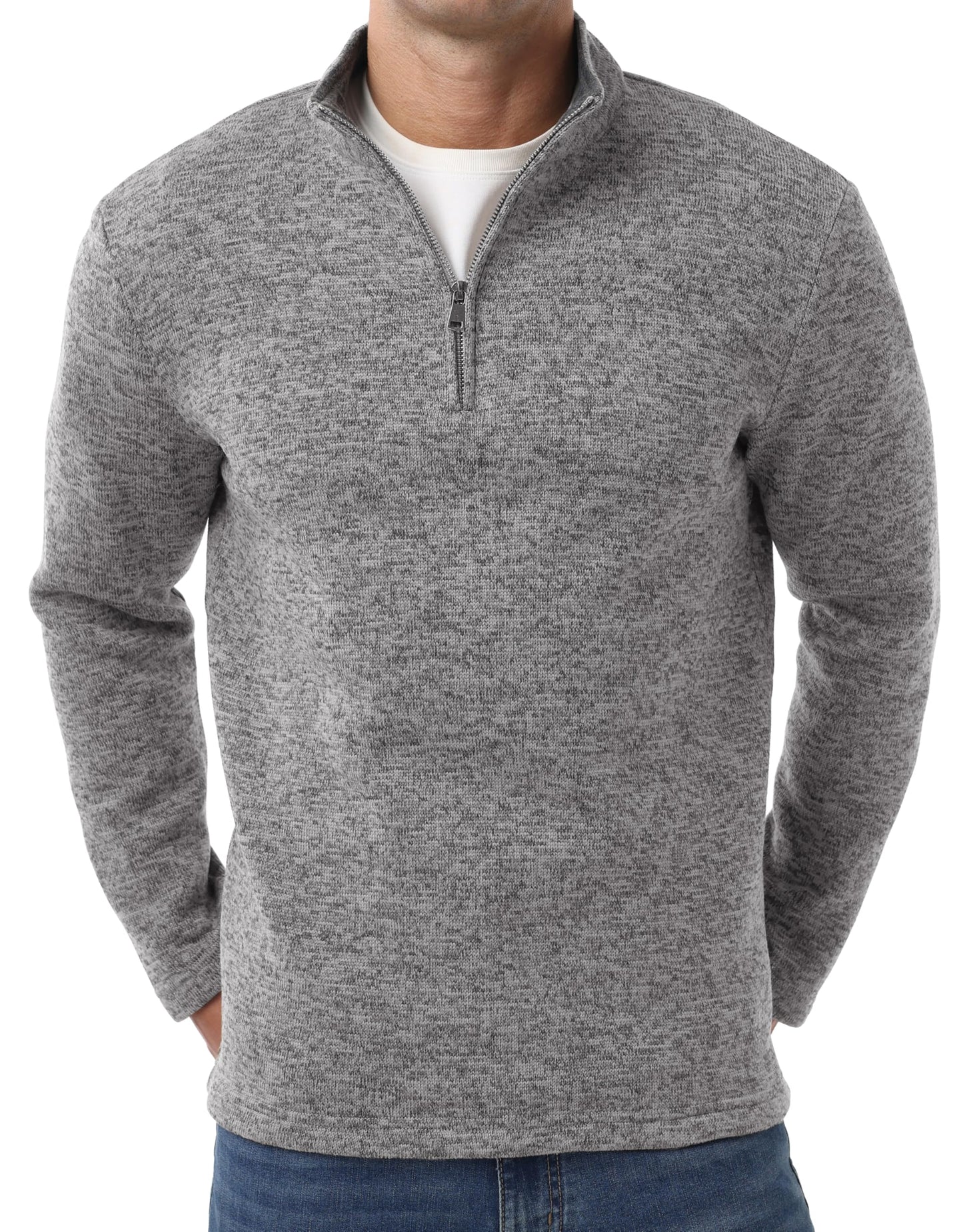 Sailwind Men's Quarter Zip Sweatshirt 1/4 Zip Up Pullover Long Sleeve Golf Shirt for Men Winter Thermal Fleece Sweater