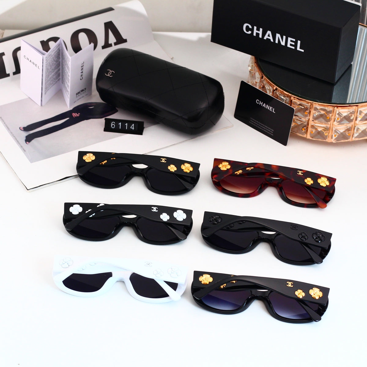 Fashion hot 6 colors sunglasses 6114
