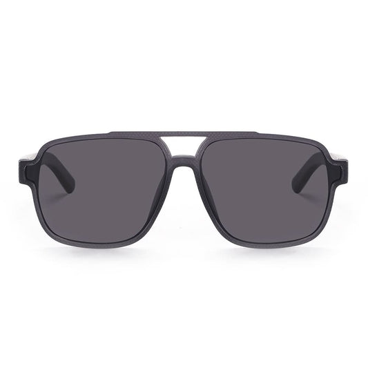 Dollger Black Oversized Aviator Sunglasses