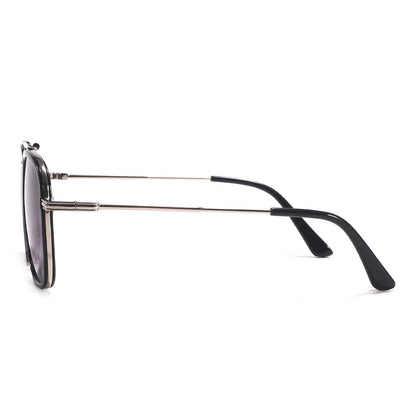 Dollger Square Aviator Black Sunglasses