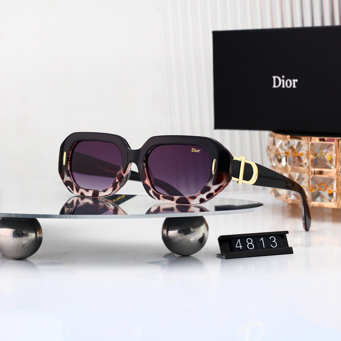 8 colors New hot HD lenses Full frame design sunglasses 4813