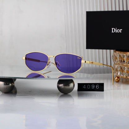 8 colours High-definition lens metal full-frame sunglasses 4096