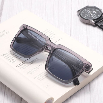 Dollger Square  Hipster Acetate Square Tinted Sunglasses