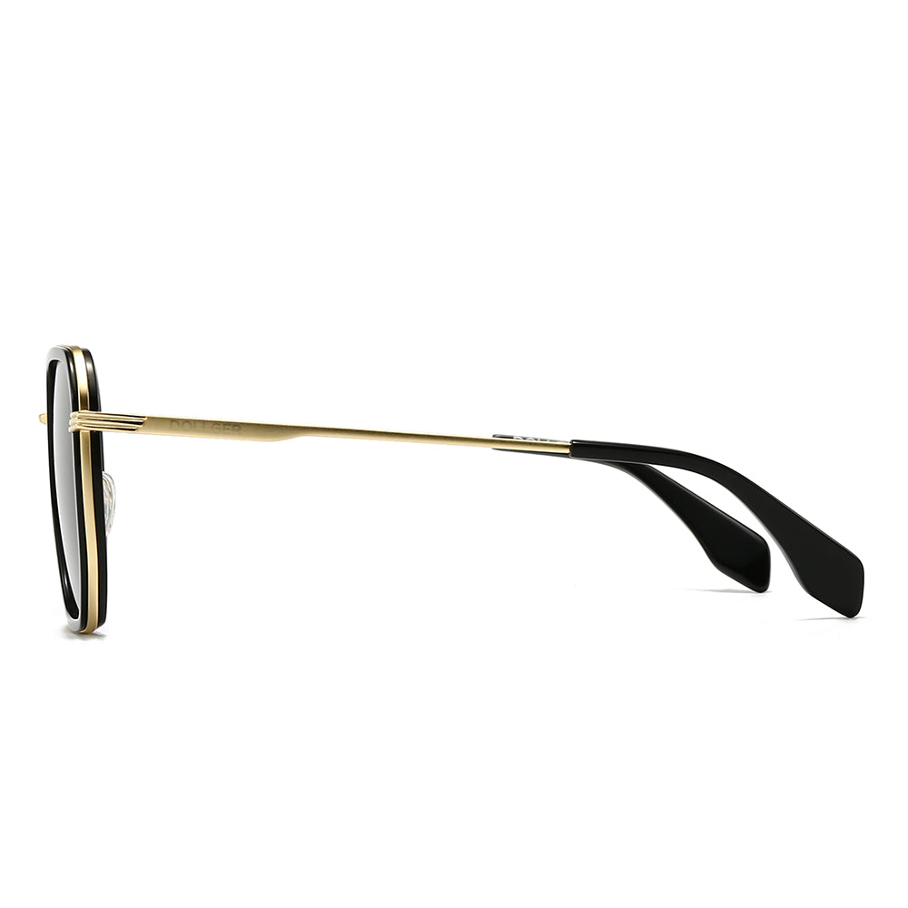 Dollger Retro Polygon Trendy Square Polarized Sunglasses