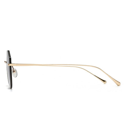 Dollger Irregular Round Tinted Sunglasses