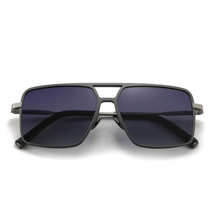 Dollger Titanium Frame Square Aviator Sunglasses