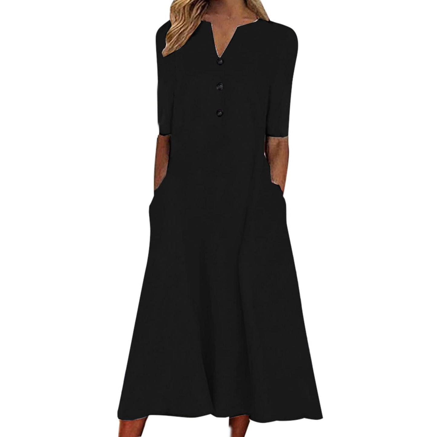SMIDOW Summer Maxi Dresses for Women 2023 Casual Beach Tshirt Long Dress Printed Short Sleeve v Neck Flowy Sundress
