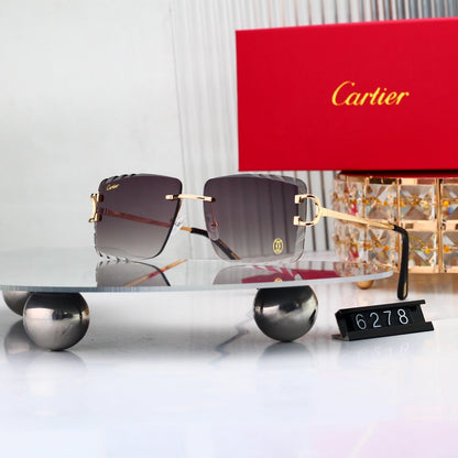 8 colors New hot HD lenses Frameless Sunglasses 6278