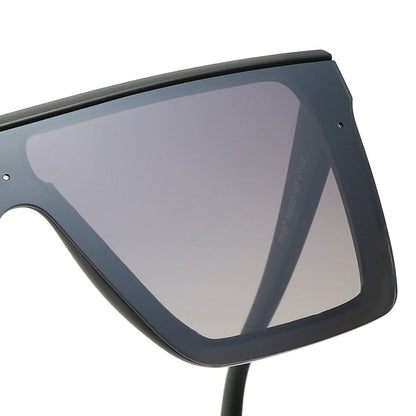 Dollger Black Rectangle Aviator Sunglasses