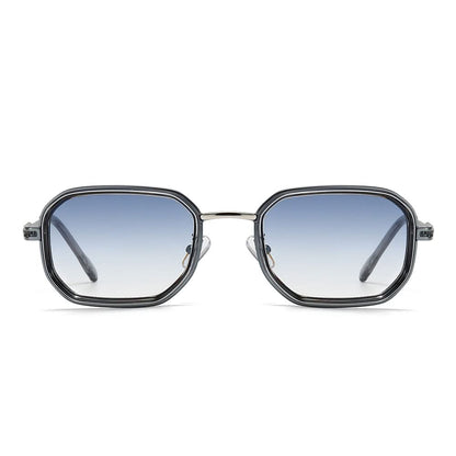 Dollger Retro-Vintage Rectangle Geometric Tinted Sunglasses
