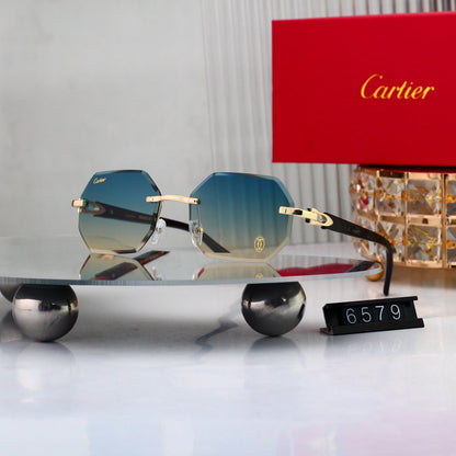 7 colors New hot HD lenses Frameless Sunglasses 6579