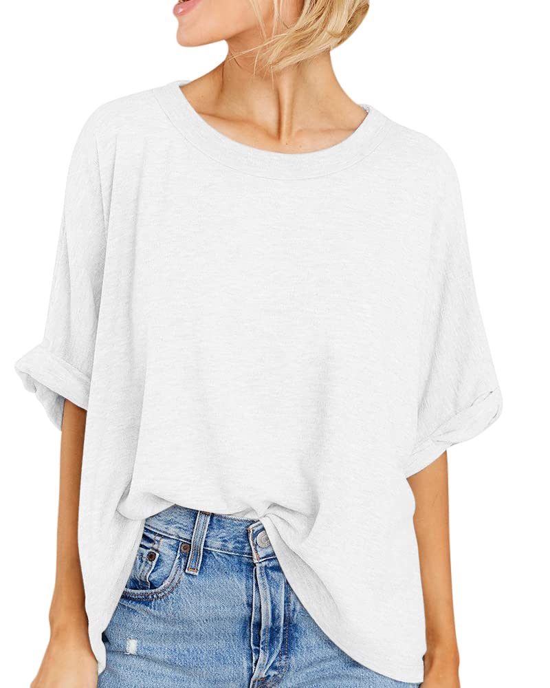 Women Oversized T-Shirt Summer Casual Short Sleeve Loose Tee Tops
