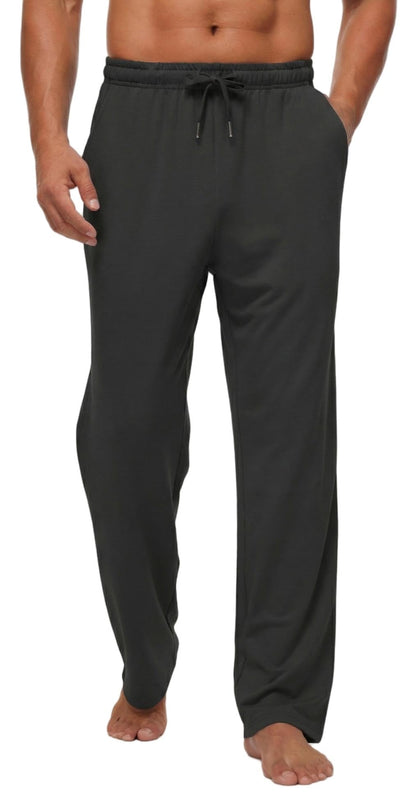 Sailwind Men's Yoga Sweatpants Athletic Casual Pants Cotton Open Bottom Lounge Lightweight Jersey Pants with Pockets