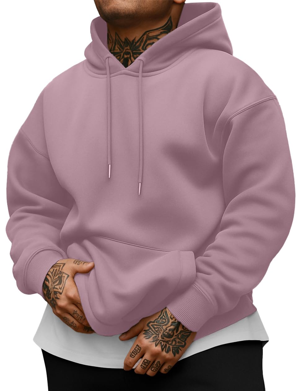 Sailwind Men's Cotton Hooded Sweatshirt Casual Long Sleeve Pullover Hoodies Drawstring Collar Kanga Pocket Fashion Shirts