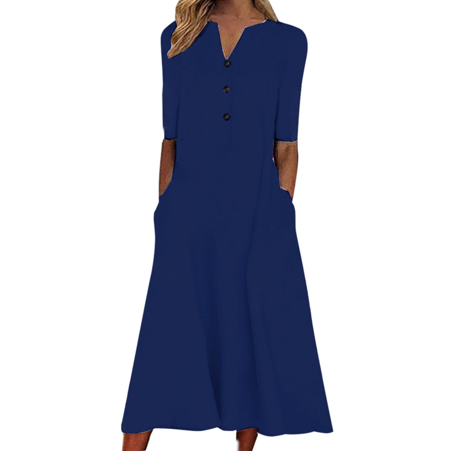 SMIDOW Summer Maxi Dresses for Women 2023 Casual Beach Tshirt Long Dress Printed Short Sleeve v Neck Flowy Sundress