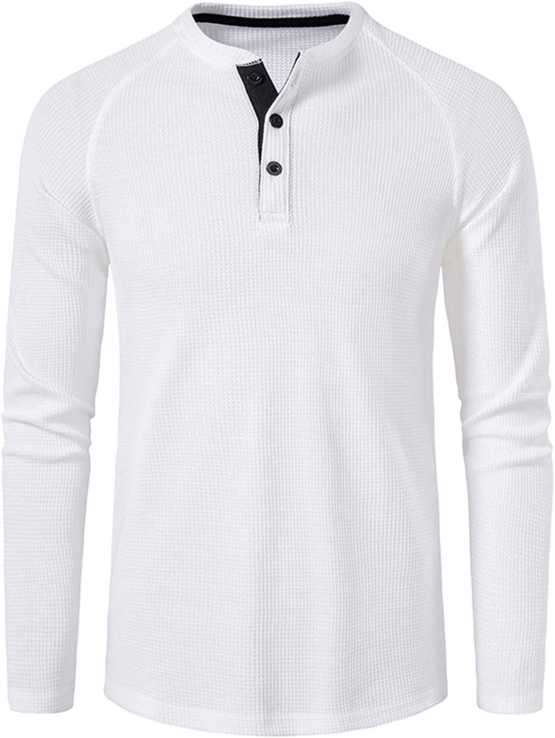 sandbank Men's Henley Casual T-Shirts Fashion Long Sleeve Shirt Lightweight Button T-Shirts