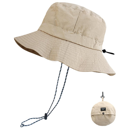 PFFY Packable Sun Bucket Hat for Men Women Outdoor UV Protection Sun Hats Waterproof Lightweight Hiking Outdoor Cap