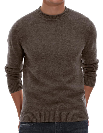 Sailwind Men's Crewneck Sweater Soft Casual Sweaters for Men Classic Pullover Sweaters with Ribbing Edge