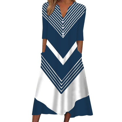 SMIDOW Summer Maxi Dresses for Women 2023 Casual Beach Tshirt Long Dress Printed Short Sleeve v Neck Flowy Sundress