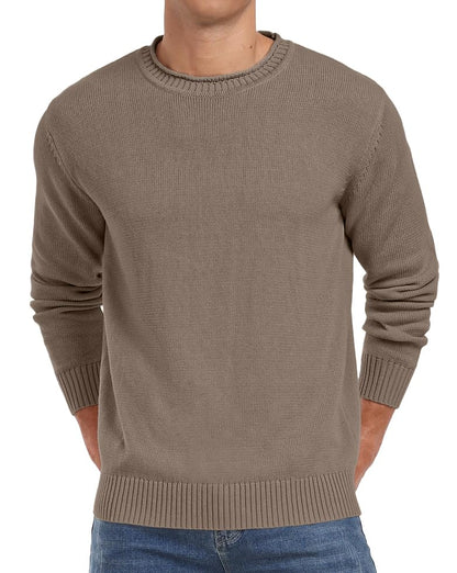 Sailwind Men's Cotton Crewneck Pullover Sweater Lightweight Casual Knitted Sweaters