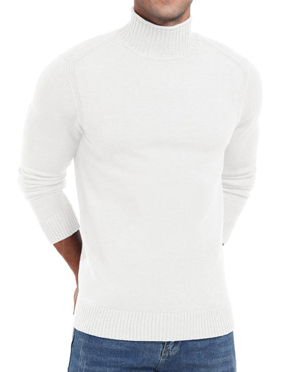Sailwind Mens Knitted Pullover Sweater Casual Mock Turtleneck Raglan Sweater