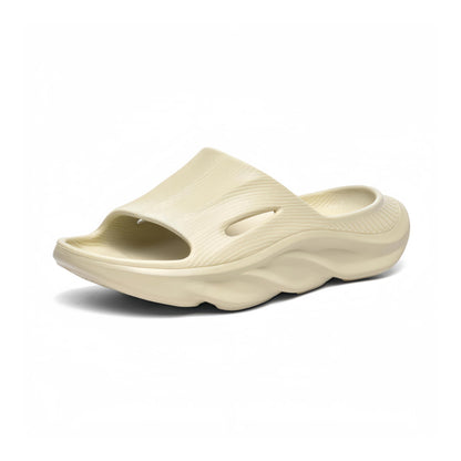 Recovery Slides for Men and Women - Orthopedic Sandals with Arch Support & Thick Cushion, Plantar Fasciitis Slippers, Lightweight Non-Slip Slides for Post-Workout Recovery