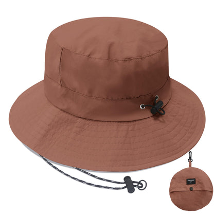 PFFY Waterproof Bucket Hat Rain Quick Dry Hats for Men Women Packable Sun Hat for Fishing Hiking Outdoors