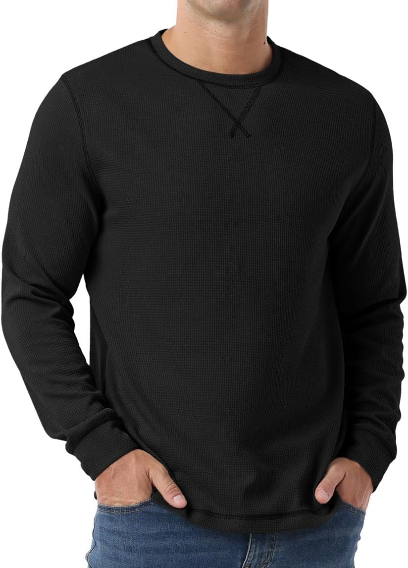 Sailwind Mens Waffle T-Shirt Long Sleeve Lightweight Casual Pullover Tees