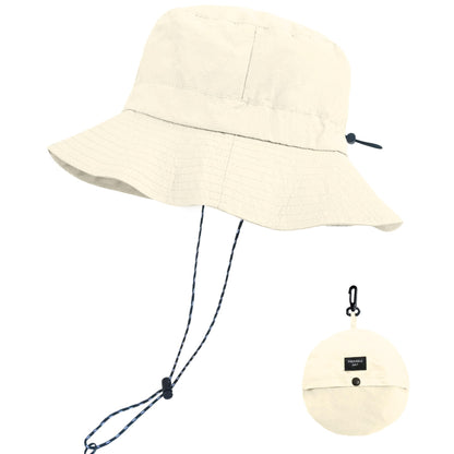 PFFY Packable Sun Bucket Hat for Men Women Outdoor UV Protection Sun Hats Waterproof Lightweight Hiking Outdoor Cap