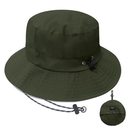 PFFY Waterproof Bucket Hat Rain Quick Dry Hats for Men Women Packable Sun Hat for Fishing Hiking Outdoors