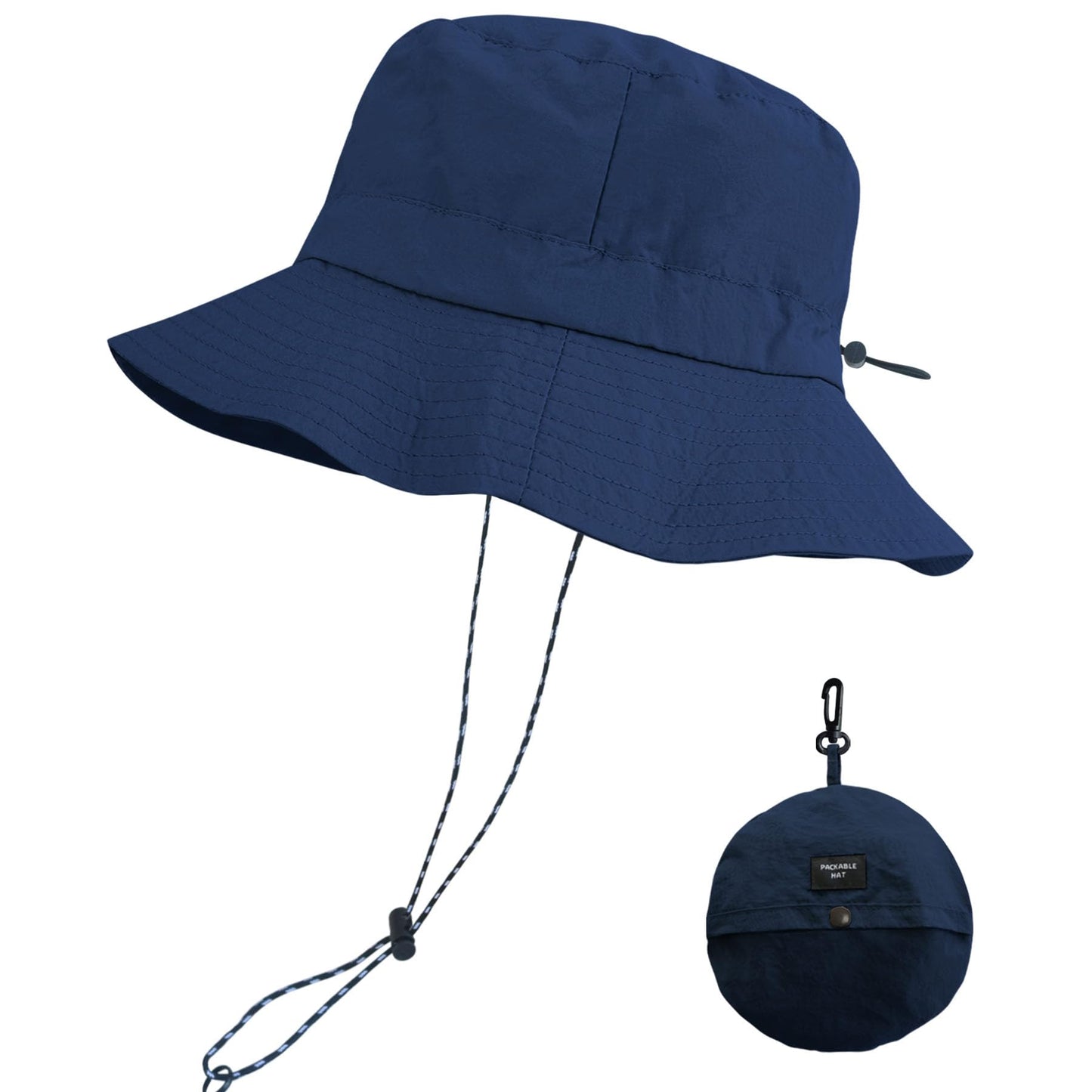 PFFY Packable Sun Bucket Hat for Men Women Outdoor UV Protection Sun Hats Waterproof Lightweight Hiking Outdoor Cap