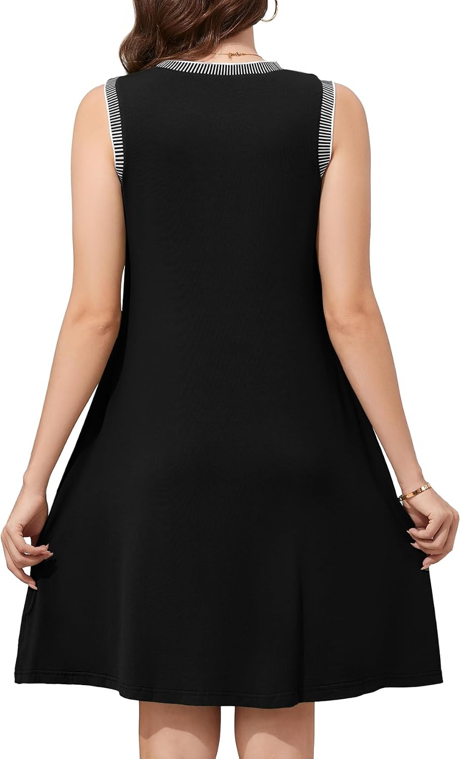 WEACZZY 2026 Summer Dresses for Women Casual Loose Fit Beach Vacation Sundress Sleeveless Crewneck Tank Dress with Pockets