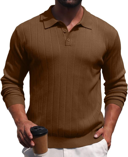 Sailwind Knit Polo Sweater Long Sleeve Casual Pullover Shirts