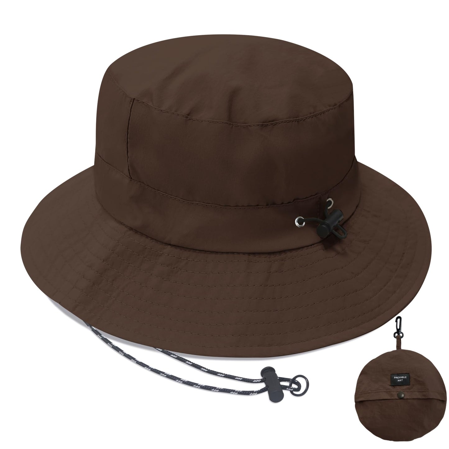 PFFY Waterproof Bucket Hat Rain Quick Dry Hats for Men Women Packable Sun Hat for Fishing Hiking Outdoors