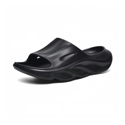 Recovery Slides for Men and Women - Orthopedic Sandals with Arch Support & Thick Cushion, Plantar Fasciitis Slippers, Lightweight Non-Slip Slides for Post-Workout Recovery