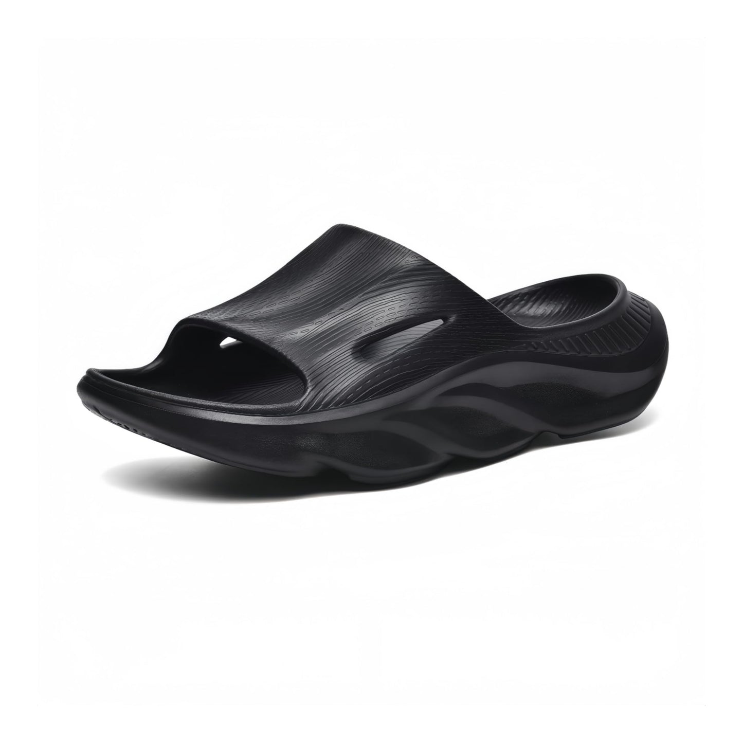 Recovery Slides for Men and Women - Orthopedic Sandals with Arch Support & Thick Cushion, Plantar Fasciitis Slippers, Lightweight Non-Slip Slides for Post-Workout Recovery