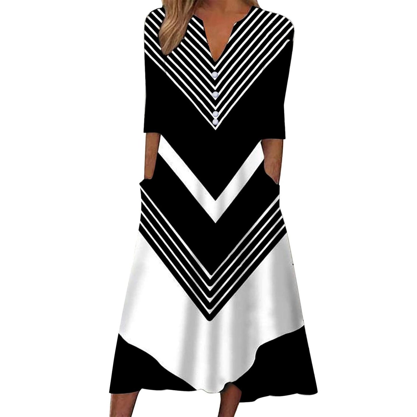 SMIDOW Summer Maxi Dresses for Women 2023 Casual Beach Tshirt Long Dress Printed Short Sleeve v Neck Flowy Sundress