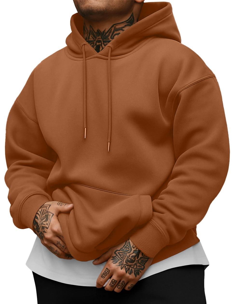 Sailwind Men's Cotton Hooded Sweatshirt Casual Long Sleeve Pullover Hoodies Drawstring Collar Kanga Pocket Fashion Shirts