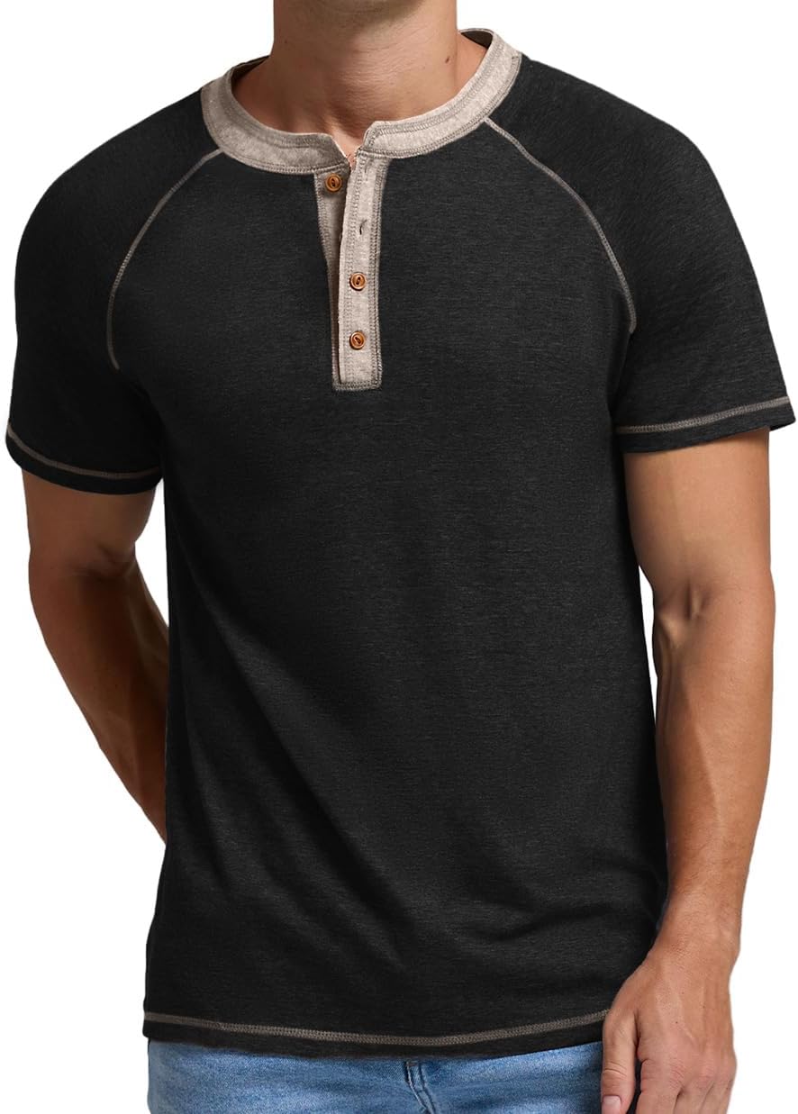 Sailwind Mens Henley Long/Short Sleeve T-Shirt Cotton Casual Shirt