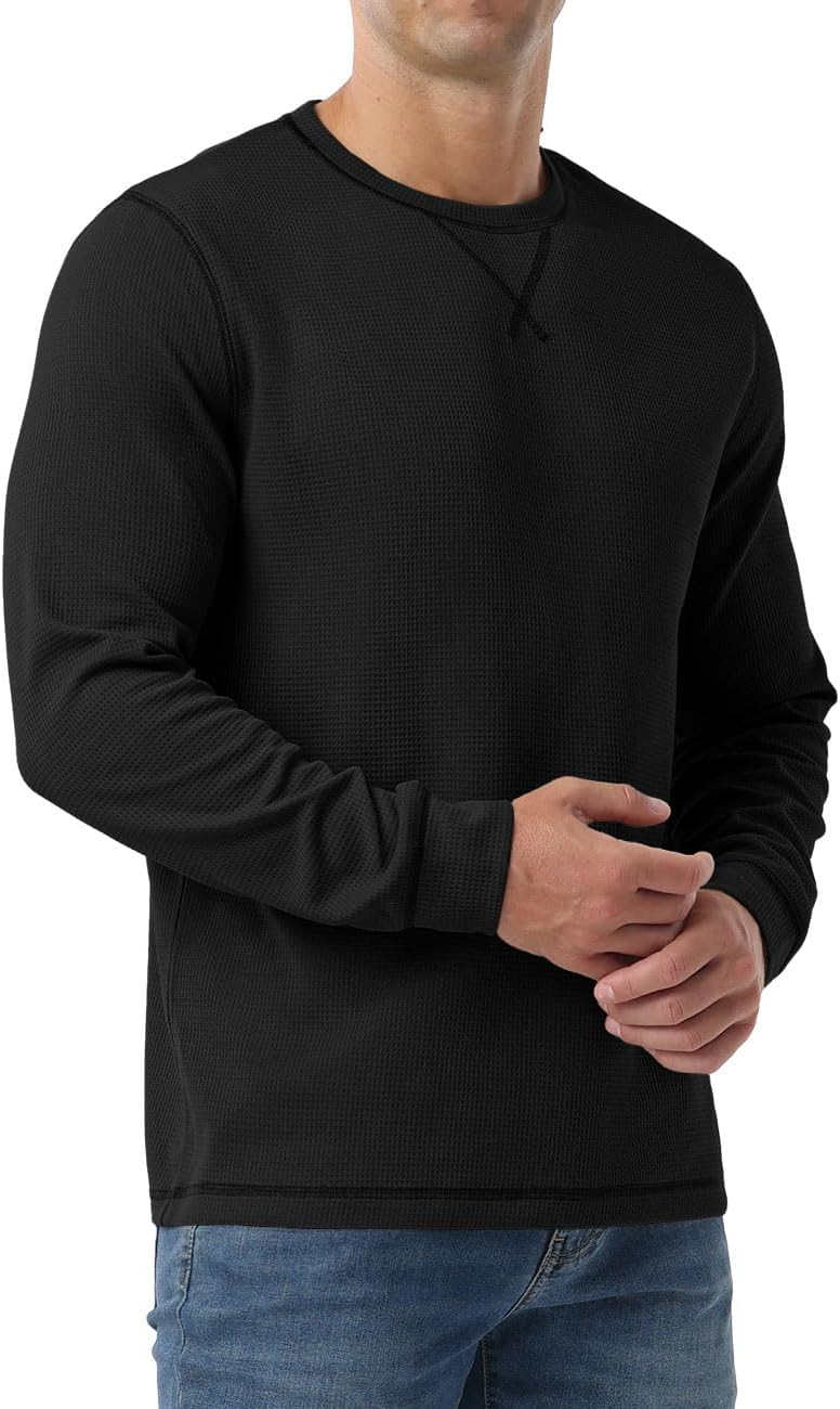 Sailwind Mens Waffle T-Shirt Long Sleeve Lightweight Casual Pullover Tees